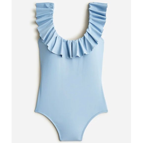 NWT J Crew Ruffle Scoopback Swimsuit - Picture 1 of 6
